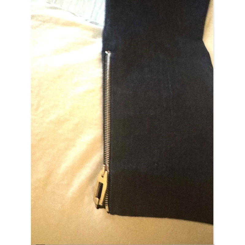 Balenciaga Women's Black Side Zip Leg Pants FR 40 / US 8 Made in France