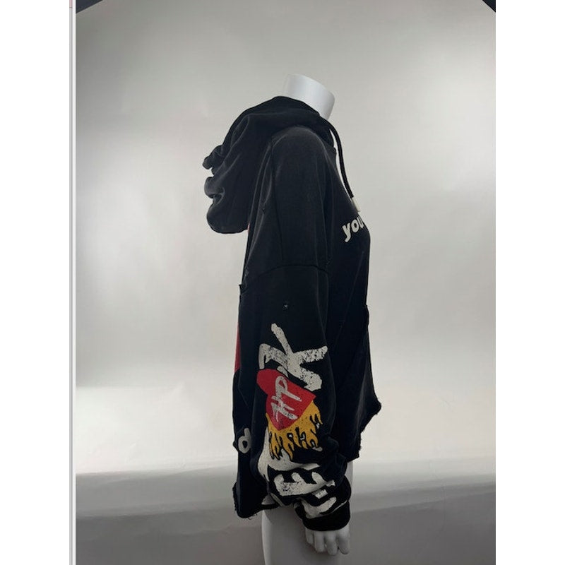 Men's Hyde Park "You Aren't Invited" Easy Does It Double Heart Hoodie Black S