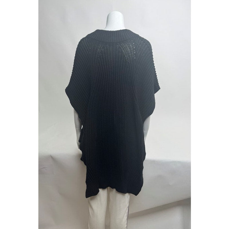 Alexander Wang NWT Black Asymmetrical Knit Mini Dress Sweater Size S