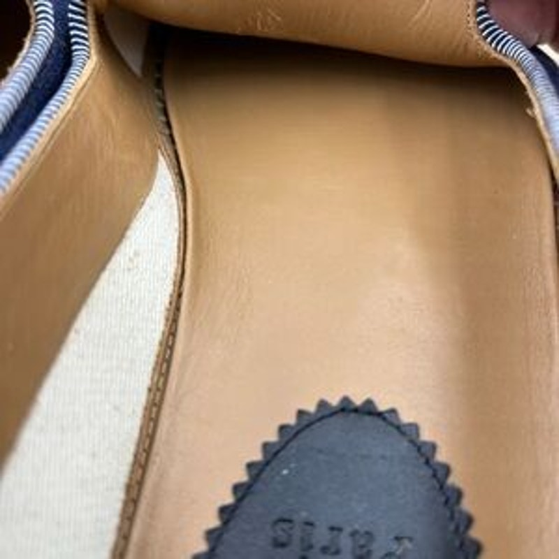 Men's Christian Louboutin Nanou orlotto flat espadrilles in blue denim size 42