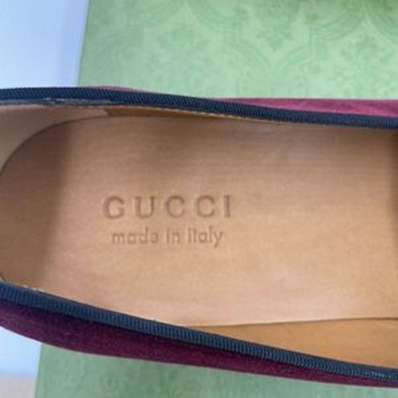 Men’s Gucci velvet horse bit dress loafers size 9.5 fits 10.5 US made Italy