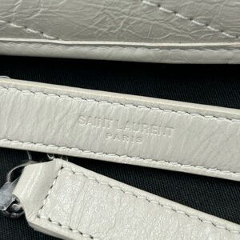 Women's Saint Laurent Ysl NIKI BABY shoulder bag in vintage crinkled leather