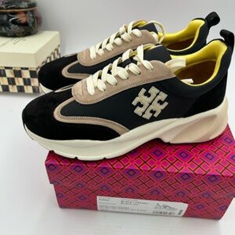 Women's Tory Burch good luck trainer sneakers size 9.5