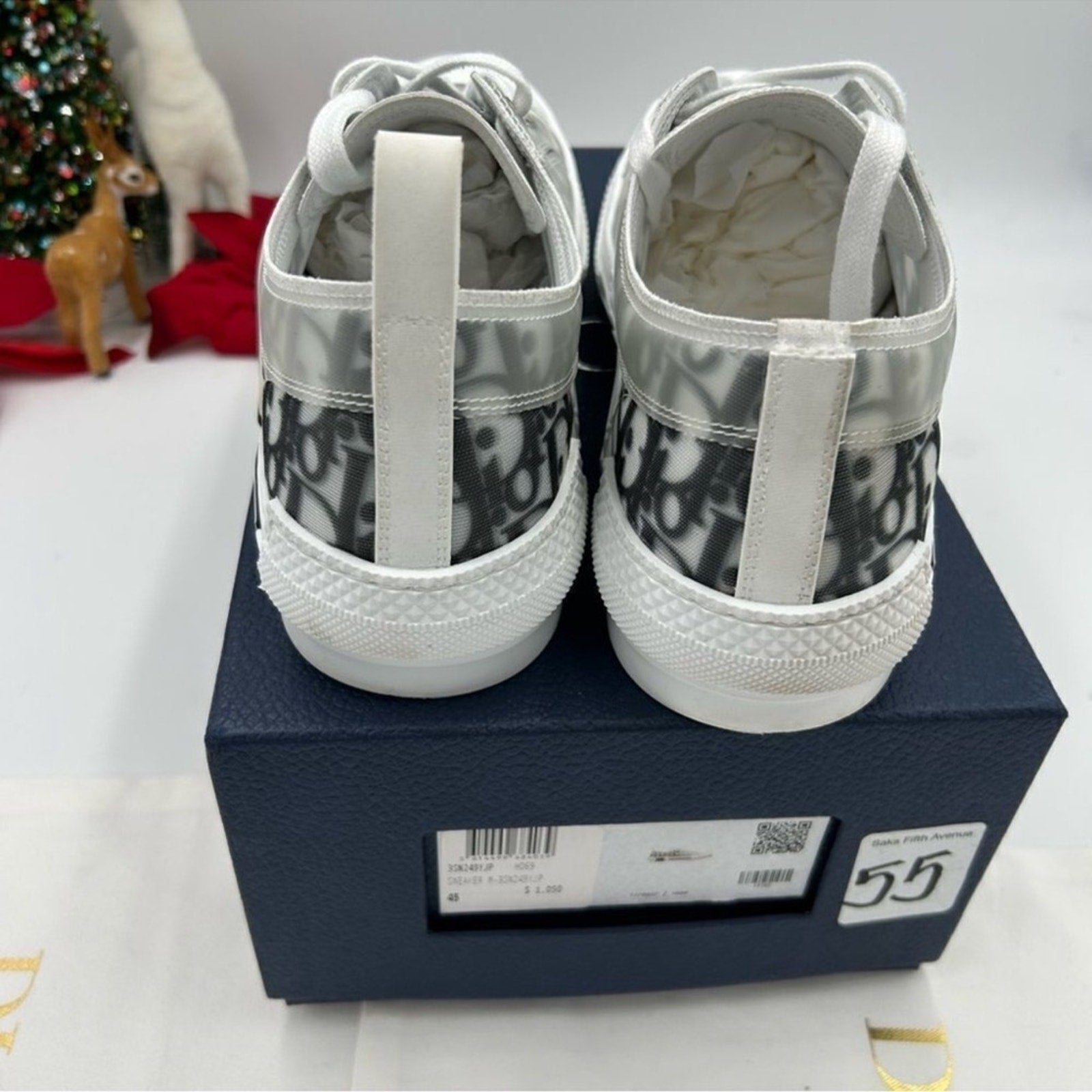 Men's Dior B 23 oblique low top sneakers size 45 made in Italy. PRISTINE