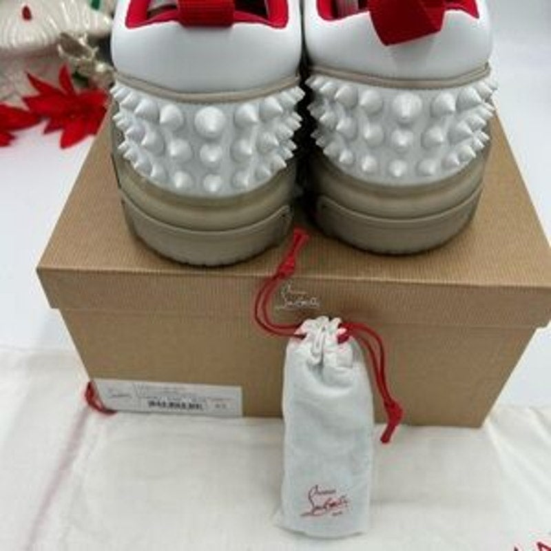 Men's Christian Louboutin Astroloubi low top sneakers Leather trimmed size 45