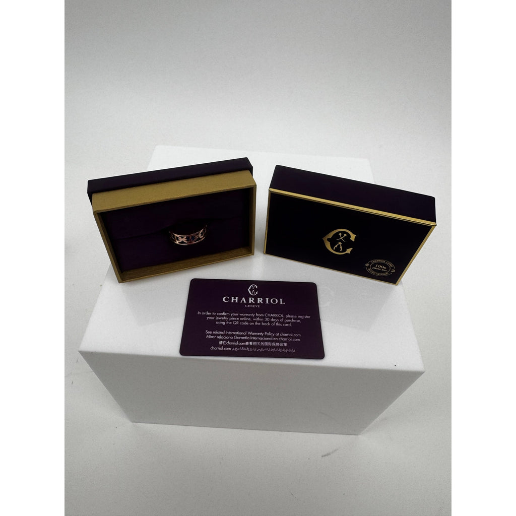 Charriol Forever Marine Full Inclusion Ring Size 8