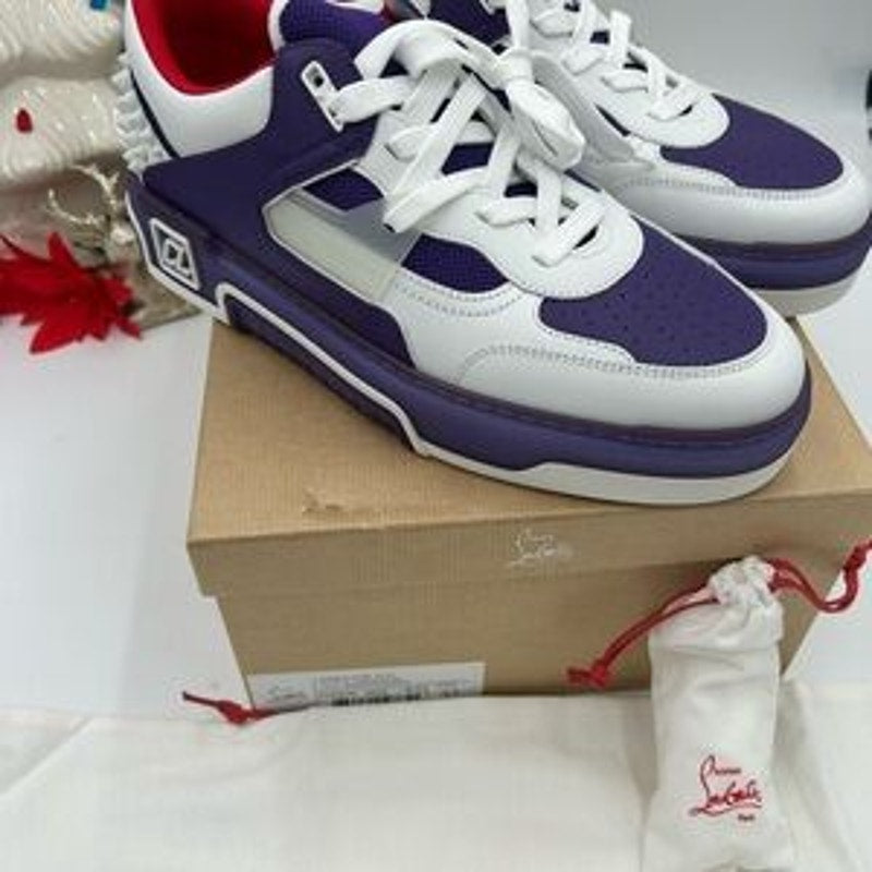 Men's Christian Louboutin ASTROLOUBI Leather/suede low top sneakers size 43