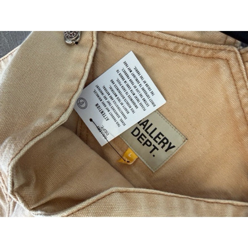 Gallery Dept. Distressed Panelled Carpenter Overalls – Size Large – Made in USA