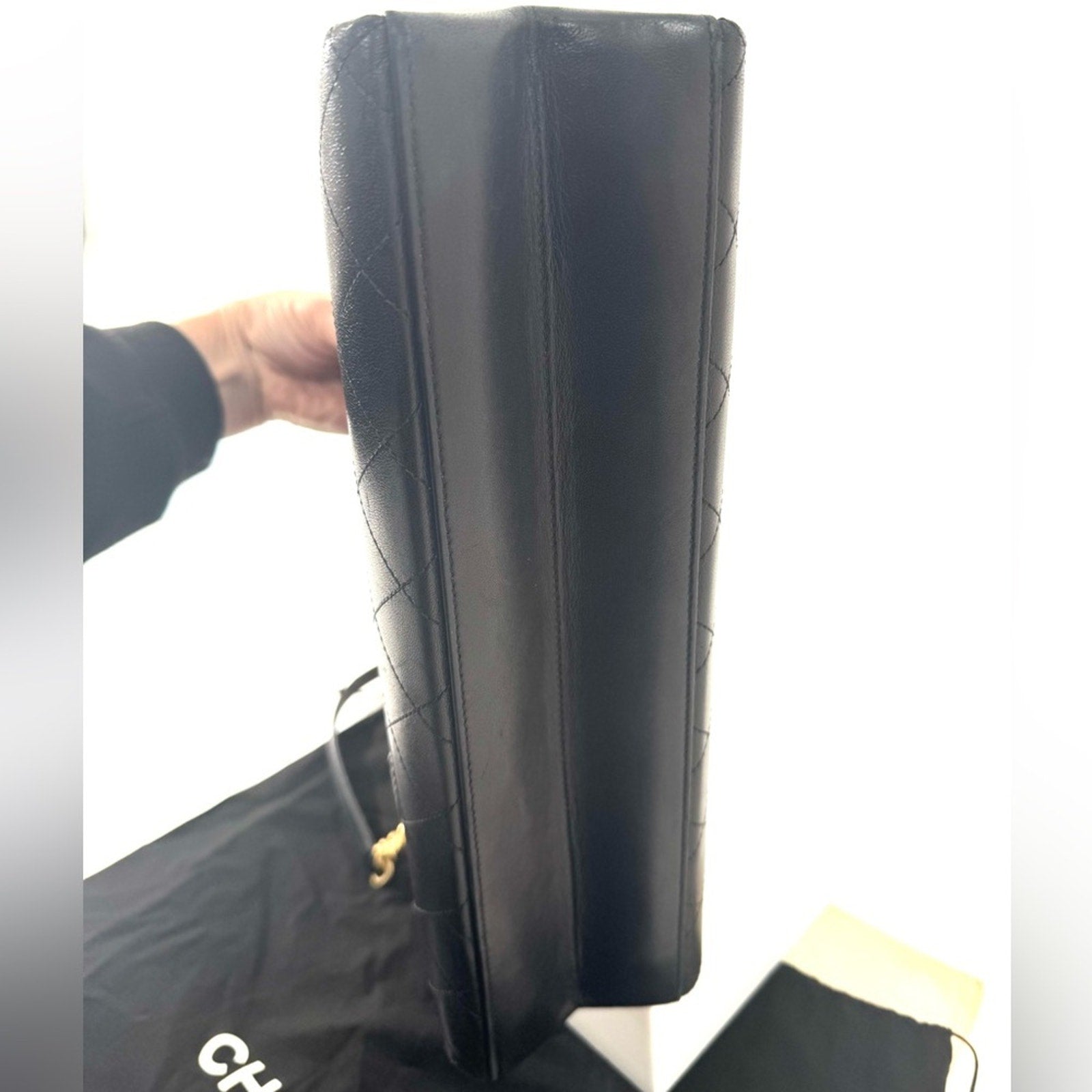 Chanel Coco Luxe with adjustable strap and gold hardware dual large pockets