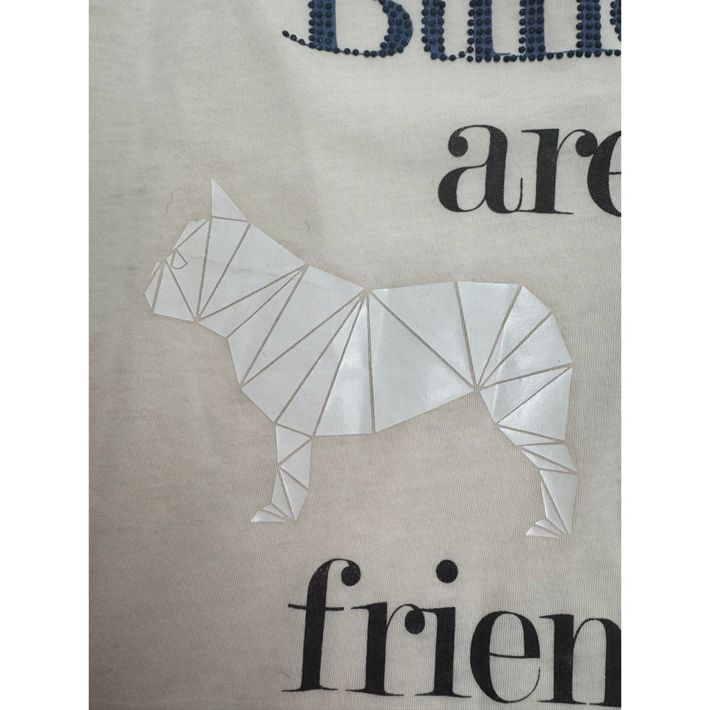 Emporio Armani “We Love Dogs” Issue #7 Bulldog Graphic Tee – NWT – Size 38