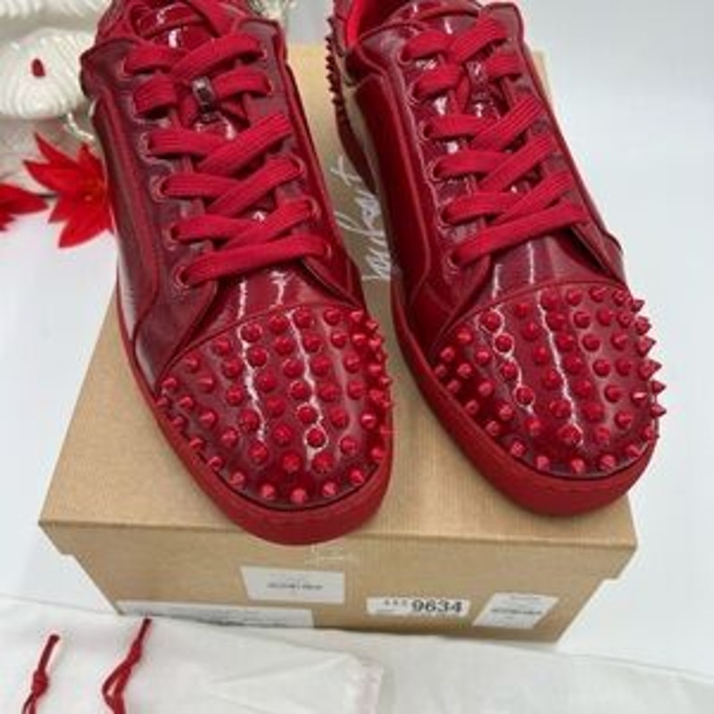 Men's Christian Louboutin SEAVASTE orlato flat sneakers size 46 made in Italy