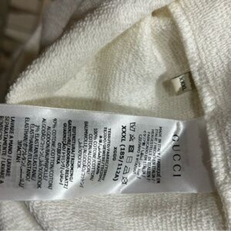 Men's Gucci FIRENZE 1921 cotton hoodie interlocking G/web stripe size XXXL