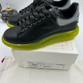Men's Alexander, McQueen oversized leather sneakers with neon green sole size 43