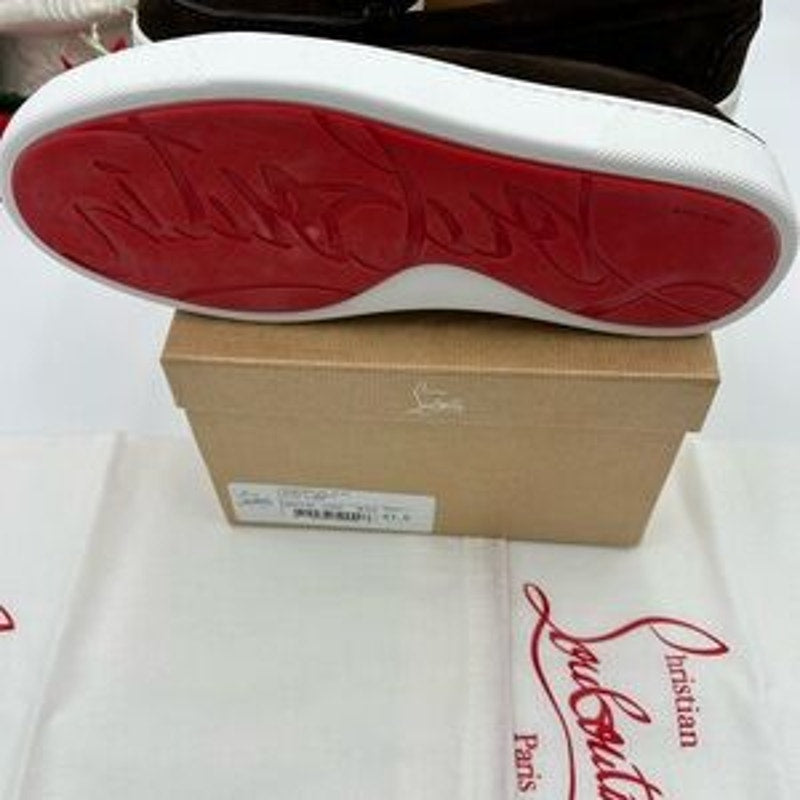 Christian Louboutin Mens PAQUEBOAT suede loafers size 41.5 made in Italy