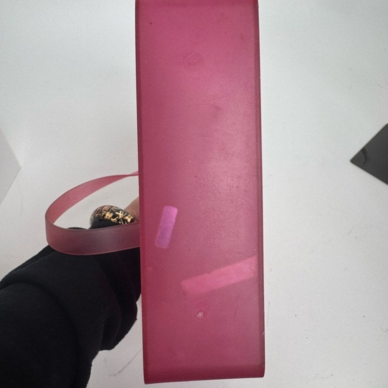 Chanel Pink Tote w/ Silver detail on strap in a neoprene, rubber like material