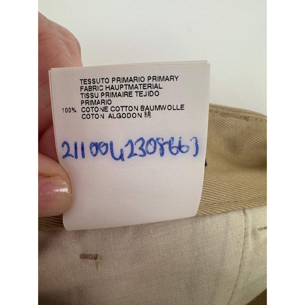 DSQUARED2 NWT Khaki 100% Cotton Pants Size 40 Made in Italy