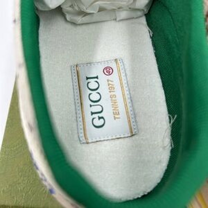 Women's Gucci tennis 1977 low top sneakers in canvas with multicolor crystals 40