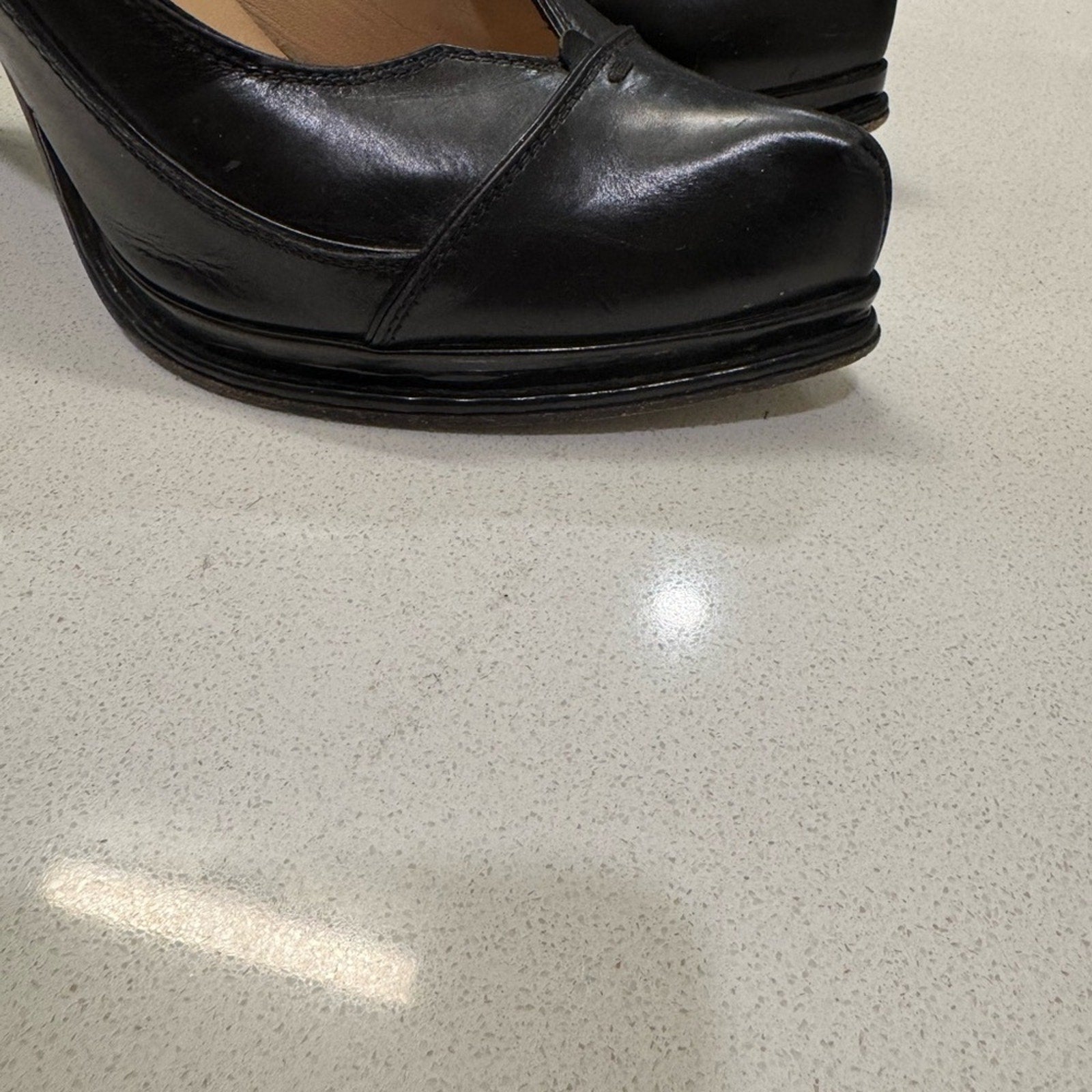 CNC Costume National Women's Black Leather Shoes Size 40, women’s 9.5