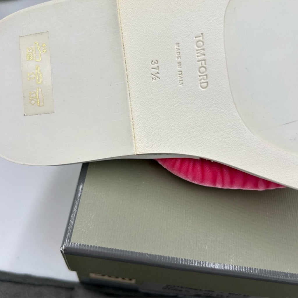 Women's Tom Ford Watermelon/White Flip-flop sandals 
Sizes 37.5 
Made in Italy