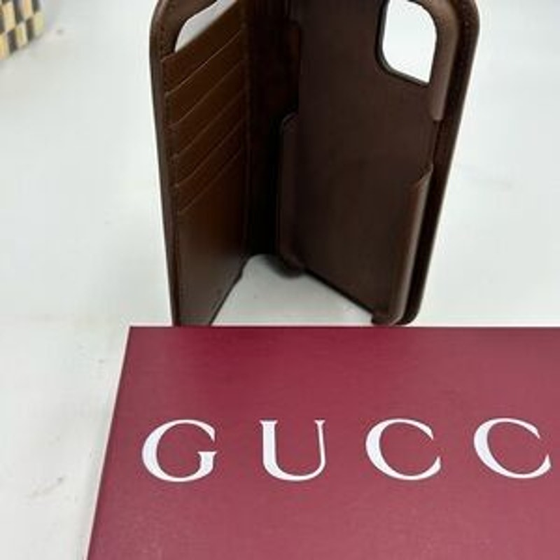 Gucci bifold folio wallet/iPhone 15 case made in Italy