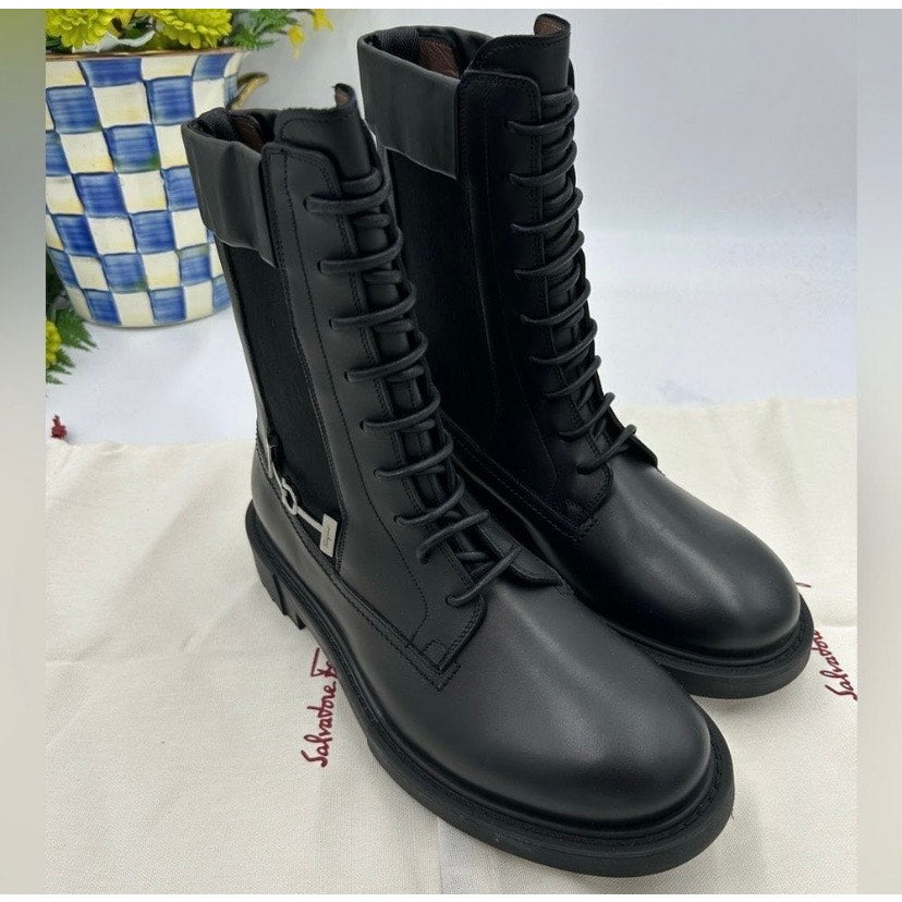 Men's Salvatore, Ferragamo, Iglesias, gancio Chelsea boots size 8.5 EE