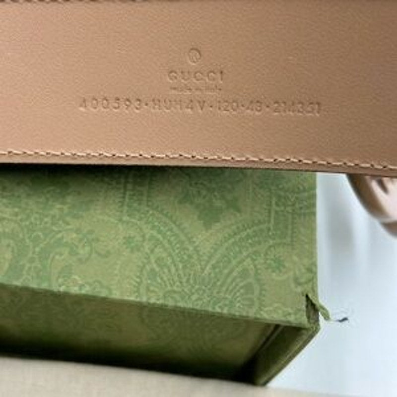 Men's Gucci, GG Marmont, Supreme canvas belt size 120 cm/46 inches made in Italy