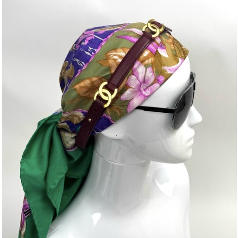 Chanel headband/wrap bracelet/choker/adjustable leather piece. Listing belt only