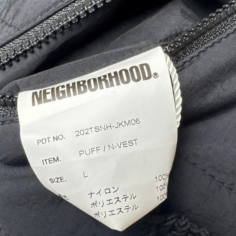 Unisex Neighborhood NWT Black Side Zip Down Puff N Vest Size L