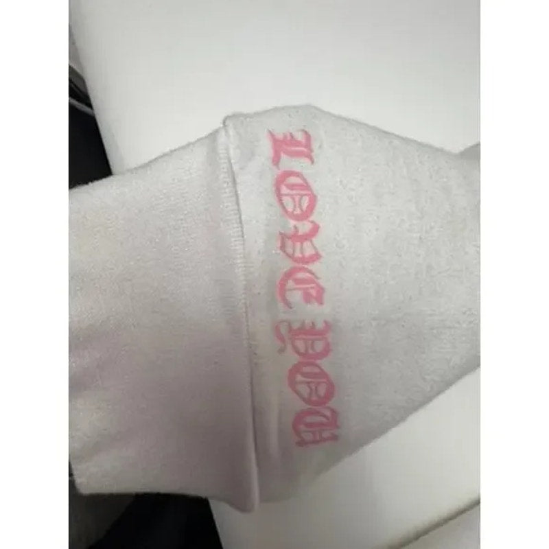 Men's RARE Chrome Hearts x Matty Boy Pink Graphic Hoodie - Oversized Large