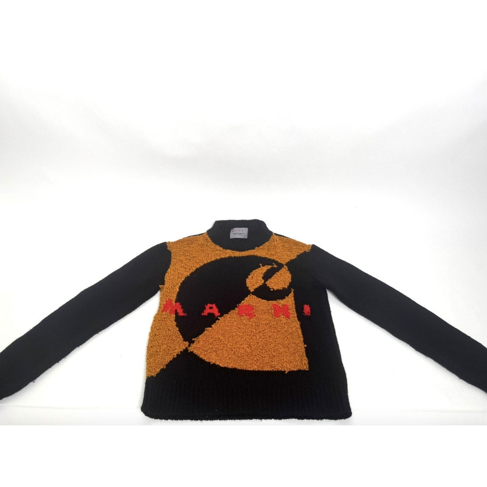 Marni x Carhartt Tan & Black Special Ed. Collaboration Sweater Size 46 / US 10