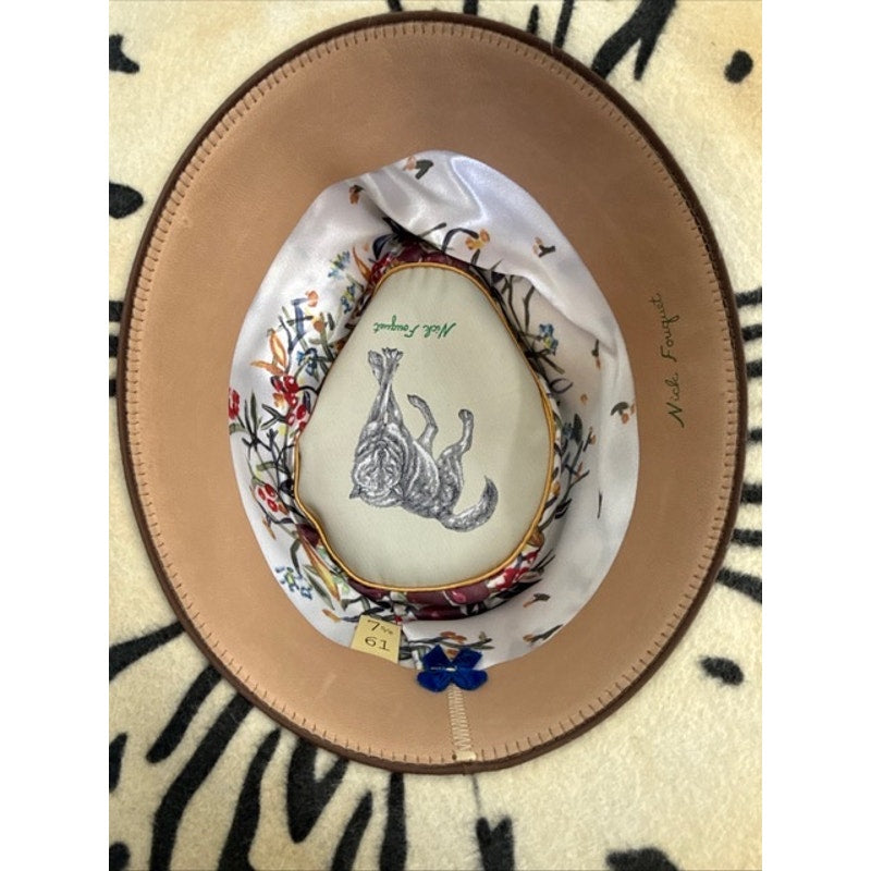 Nick Fouquet “Jaguar Child” Cowboy Hat – Camel Beaver Felt – Size 7 5/8