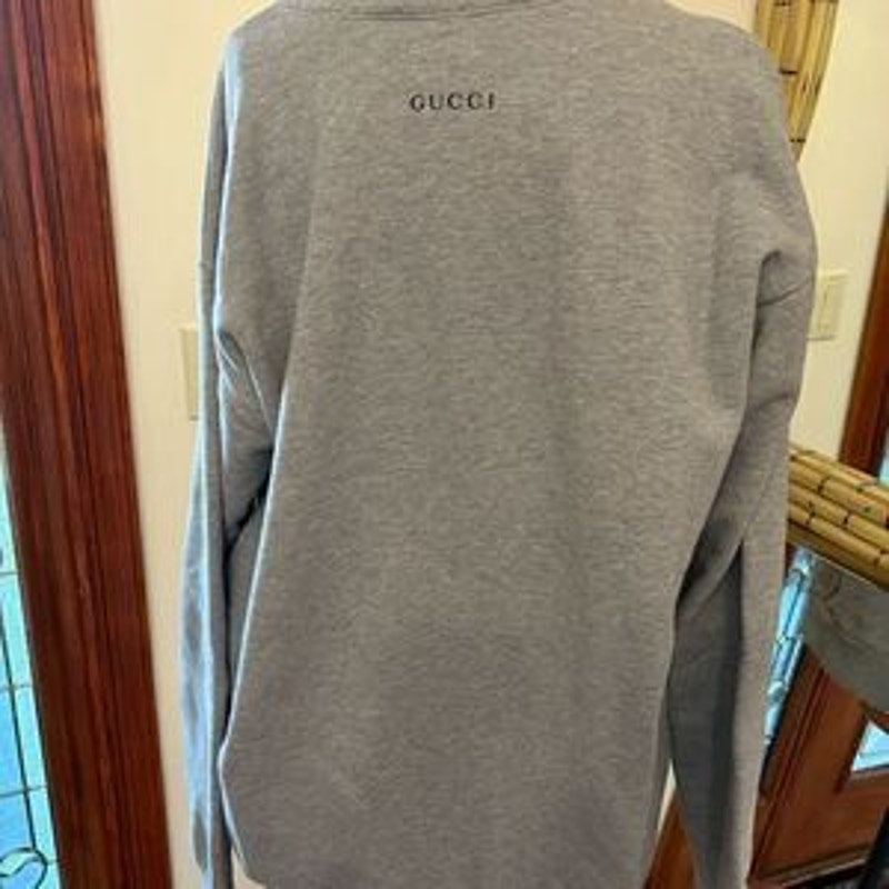 Men’s Gucci, X Disney, Donald Duck heavyweight sweatshirt size large made Italy