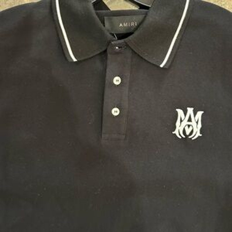 Men's Amiri MA logo polo shirt size medium, made in Italy