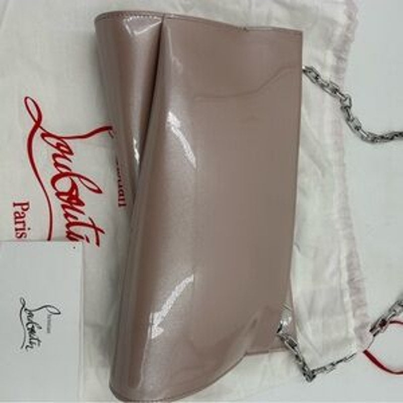 Women's Christian Louboutin LOUBITWIST patent Leather clutch/shoulder bag