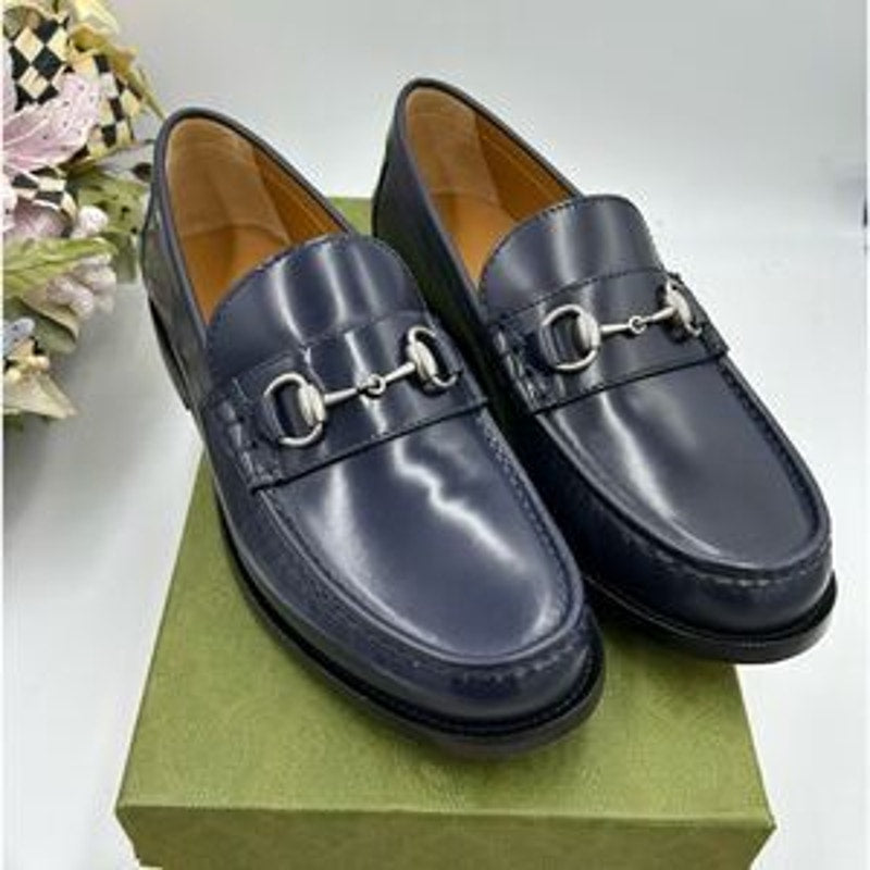 Men’s Gucci leather horse bit loafers size 10.5 fits 11.5 US made in Italy