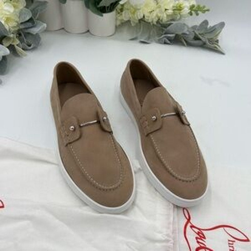 Men's Christian Louboutin CHAMBELIBOAT loafers size 10 made in Italy