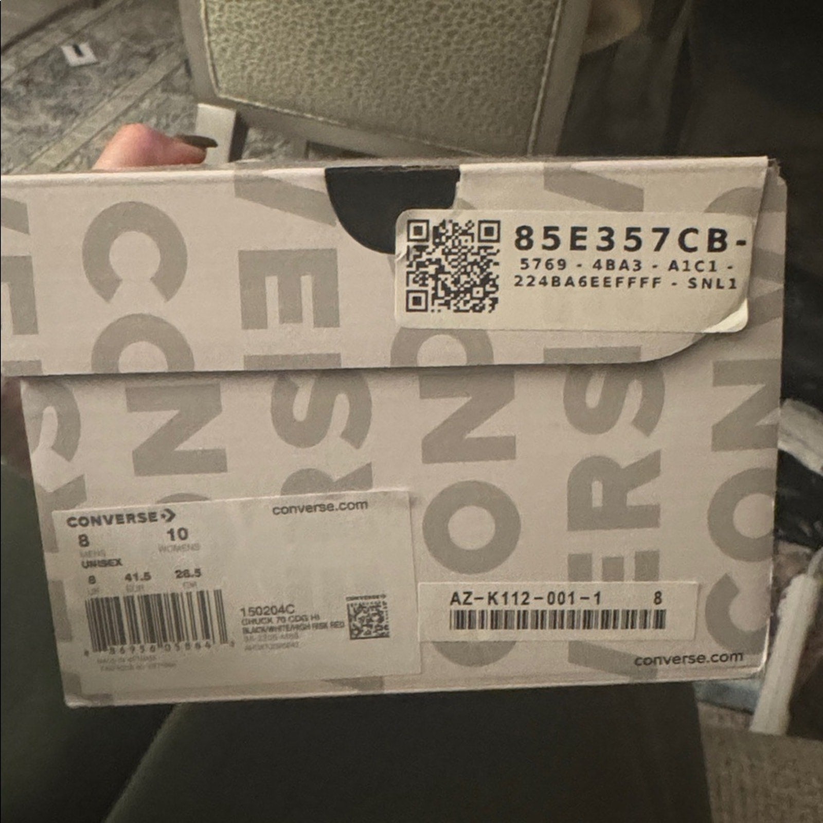 Men’s Converse x PLAY Comme des Garcons Chuck 70 Sneakers Size 8M/10W