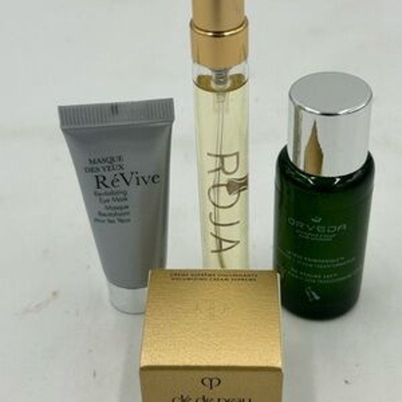 Women's gift bag,Cleau de Peau,Orvida serum , Roja perfume,Revive eye mask