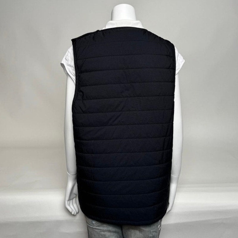 Unisex Neighborhood NWT Black Side Zip Down Puff N Vest Size L