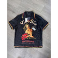 Dolce & Gabbana Silk “Pin Up Come Here” Hawaiian Shirt – IT 42 / L