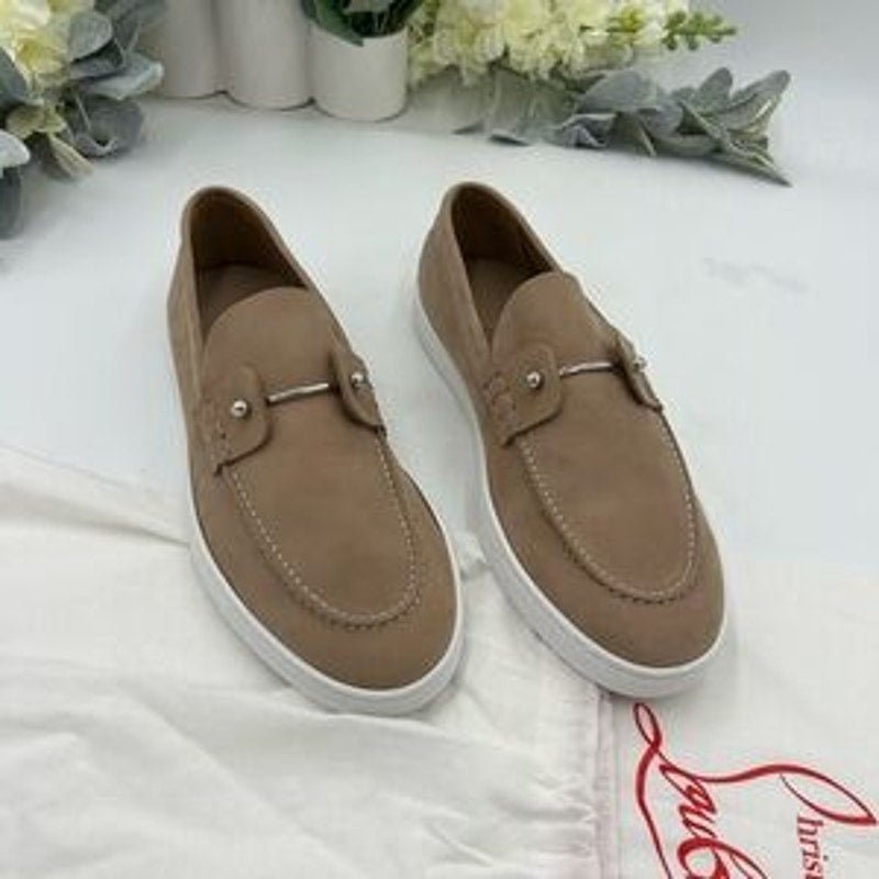 Men's Christian Louboutin CHAMBELIBOAT loafers size 10 made in Italy