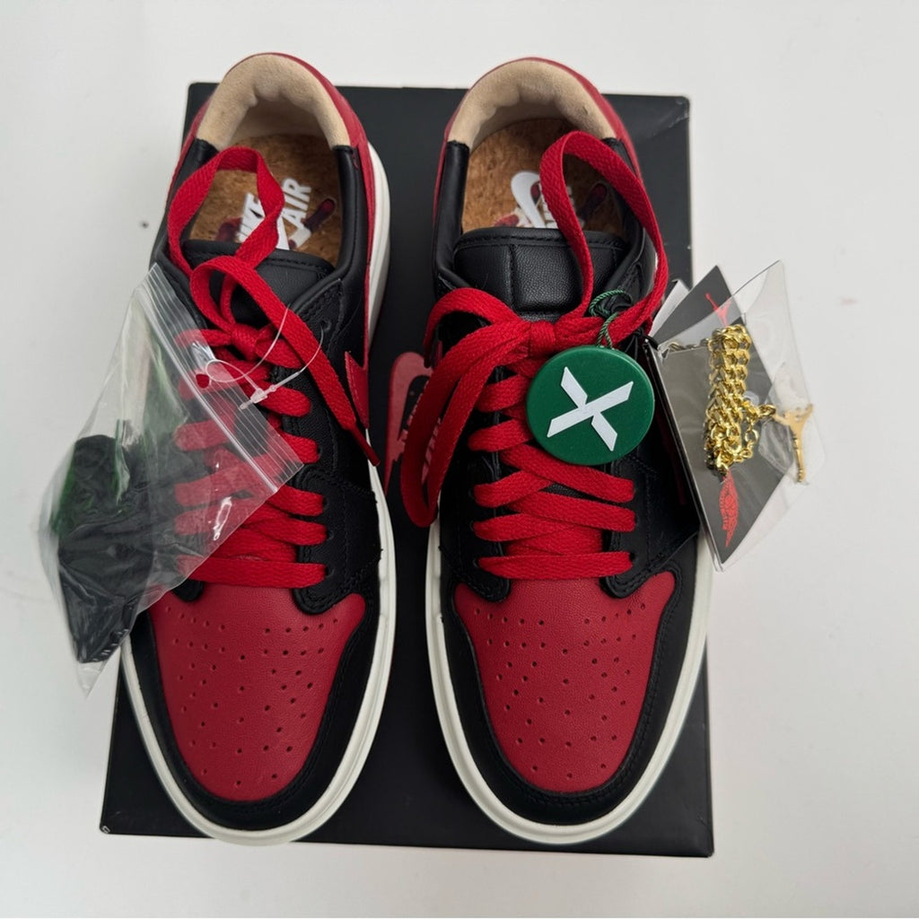 DS JORDAN 1 ELEVATE LOW SE WOMENS SIZE 8.5-
OG ALL. GOLD CHAIN WITH JORDAN/LACES