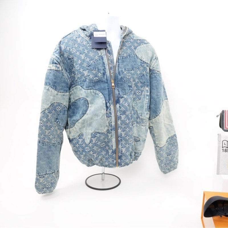 Louis Vuitton x Nigo Monogram Patchwork Denim Hoodie NWT’s size XL