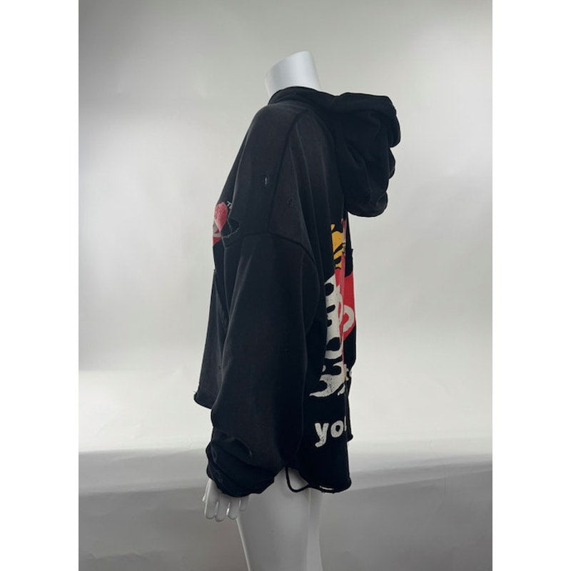 Men's Hyde Park "You Aren't Invited" Easy Does It Double Heart Hoodie Black S