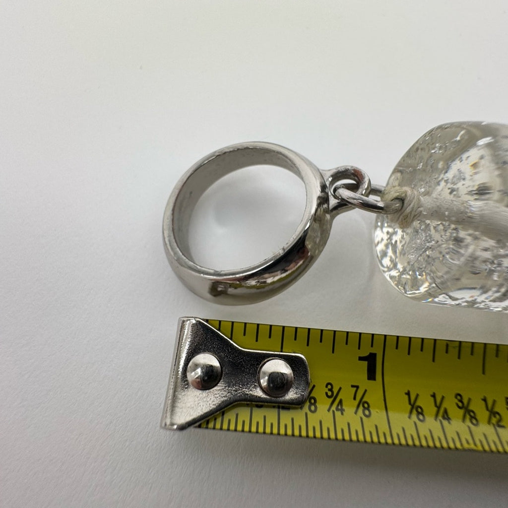 Clear Geometric Statement Necklace Modern Design