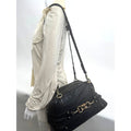 Gucci Black 3-Way Bag Horsebit Bamboo Accent Convertible Shoulder Crossbody Bag