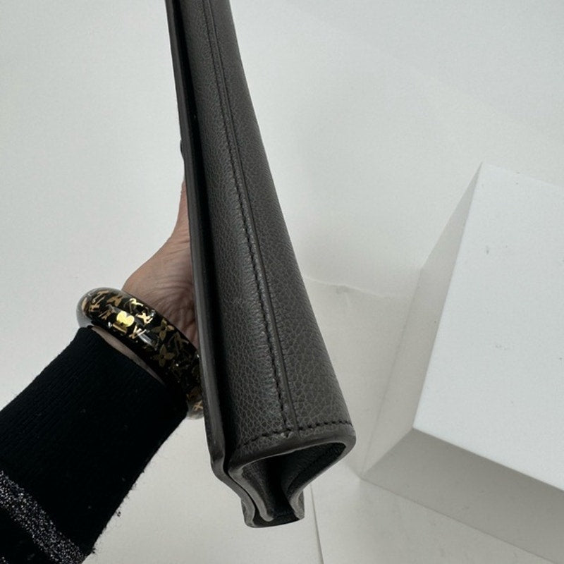 YSL Belle Du Jour grey clutch/ shoulder bag or cross body adding strap or chain