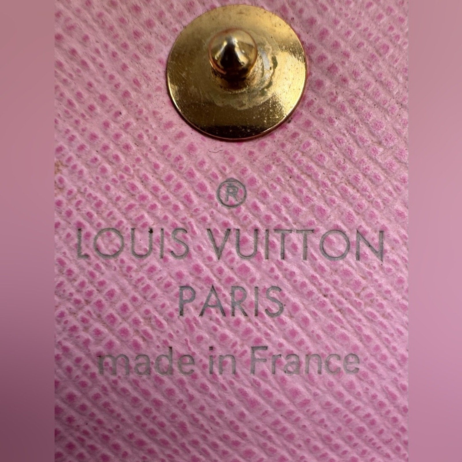 Women’s Louis Vuitton x Murakami monogram snap closure key holder, pink interior