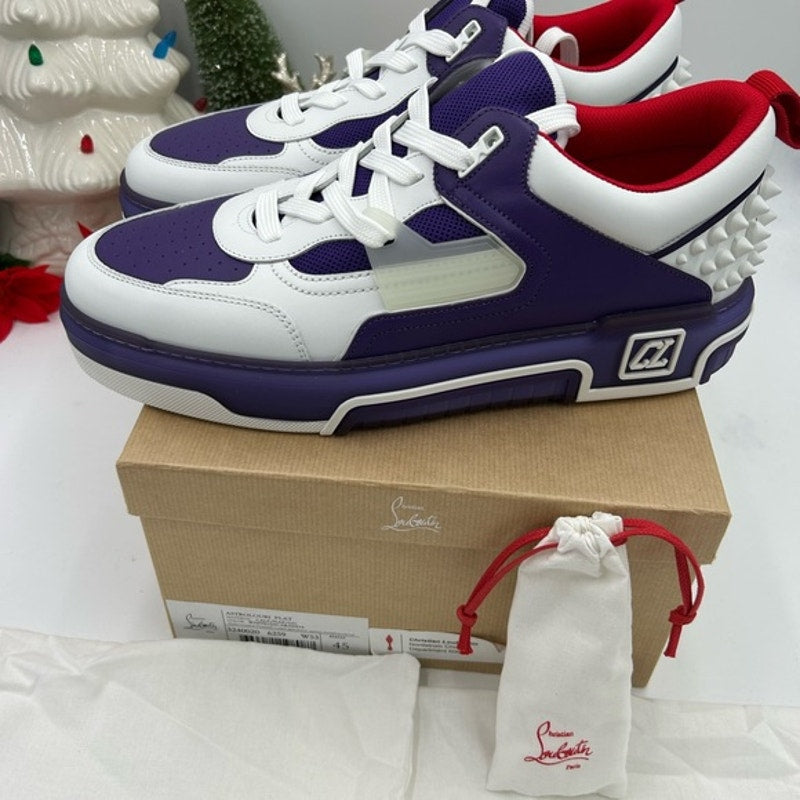 Men's Christian Louboutin ASTROLOUBI Leather/suede low top sneakers size 43