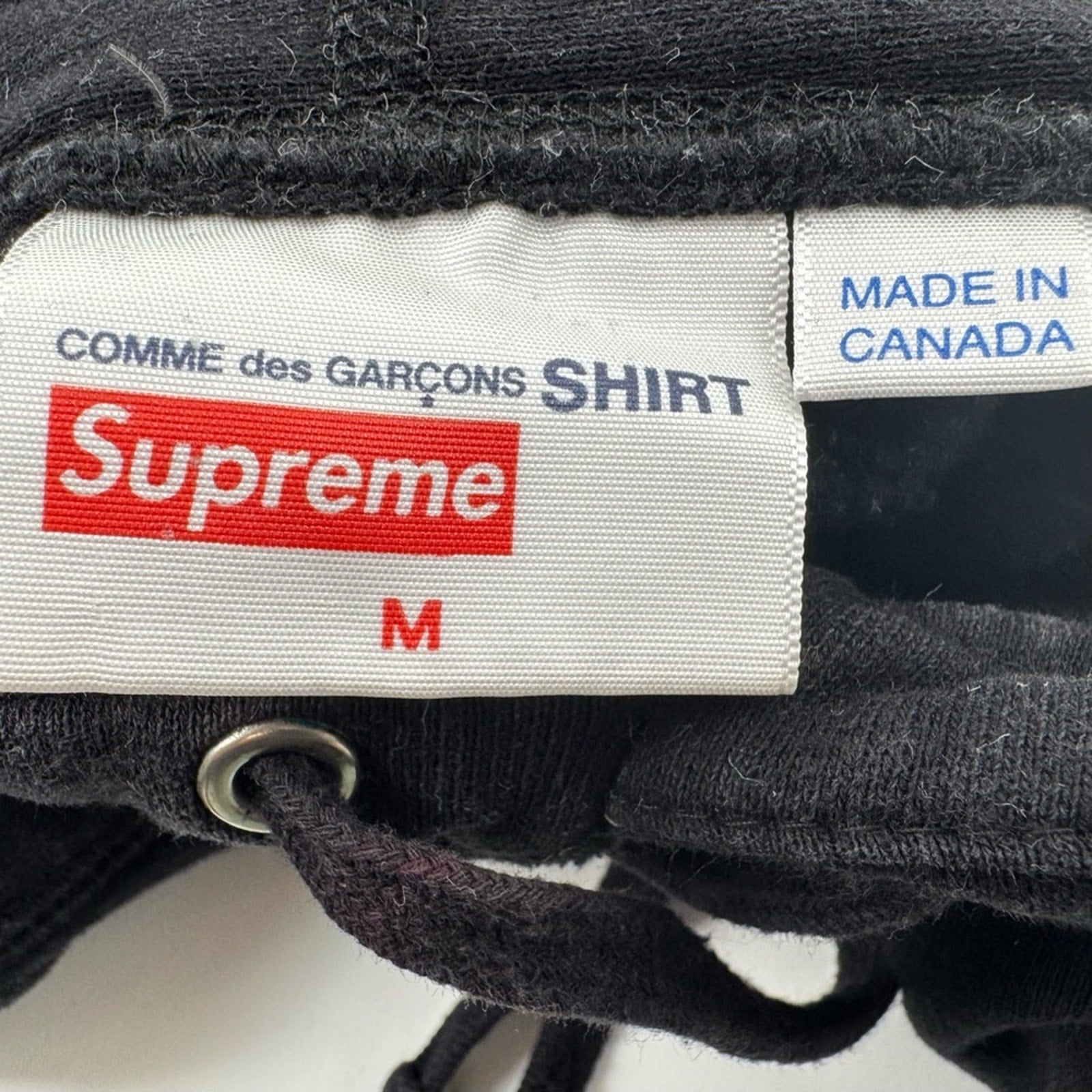 Supreme x Commes De Garçon box hoodie, Men’s medium/ W Large, heavyweight cotton